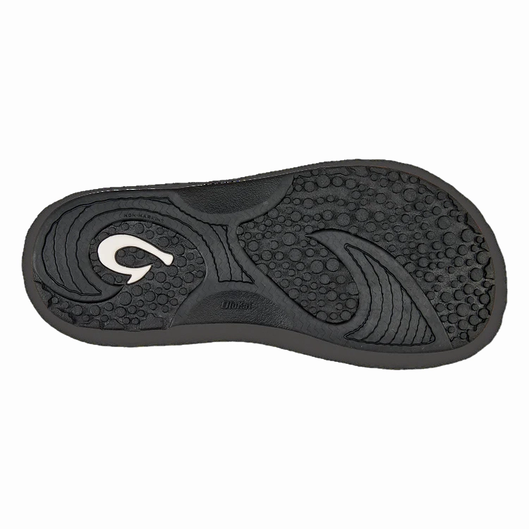 Men's Nalu Slide Sandal-Black/Black Leather Sandals Strappy