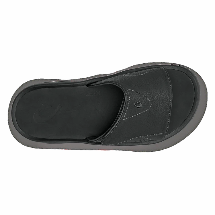 Men's Nalu Slide Sandal-Black/Black Sandals In The Caribbean