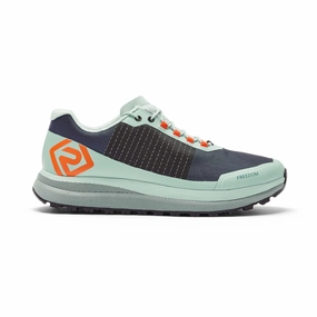 Ronhill | Women's Freedom Running Shoes - Teal Trail Running Shoes For Pronation