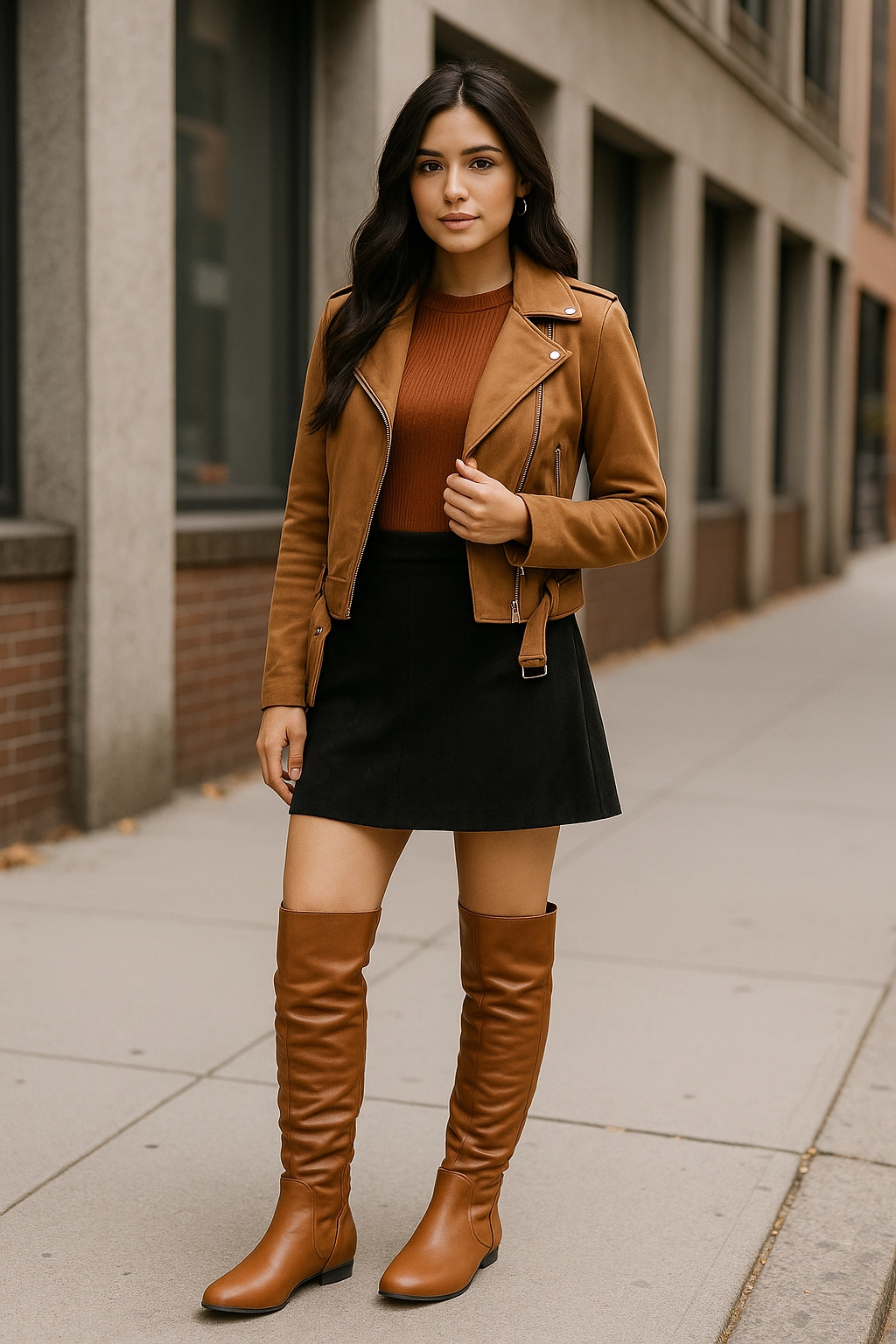 Knee High Boots Fashion Trend Ruched flat Knee-high Boots