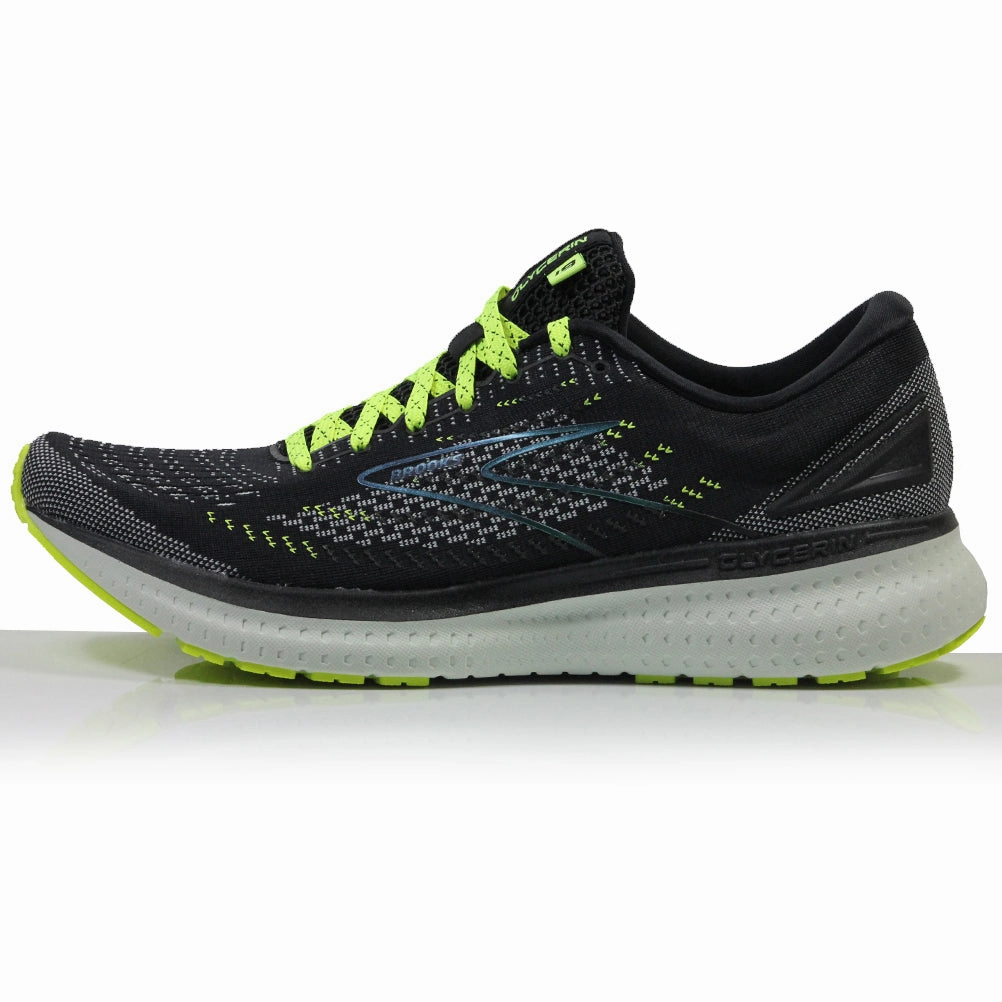 Air Running Shoes Brooks Glycerin 19 Men's Running Shoe - Black/Nightlife