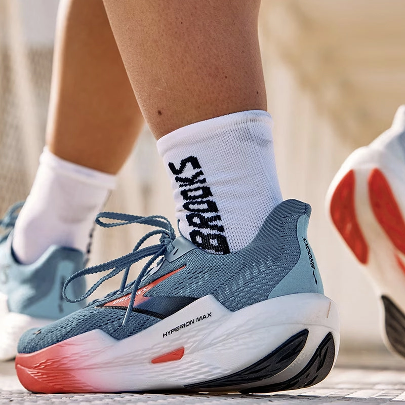 Brooks Hyperion Max 2 Men's Running Shoe - Illusion/Coral/Black Low Drop Running Shoes