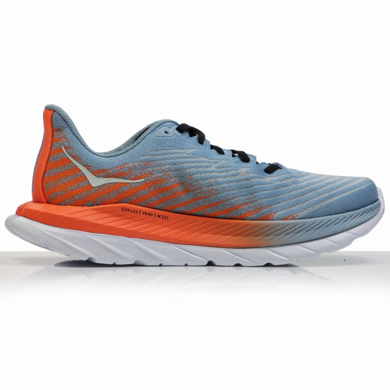Zoomx Running Shoes Hoka One One Mach 5 Men's Running Shoe - Mountain Spring/Puffin's Bill