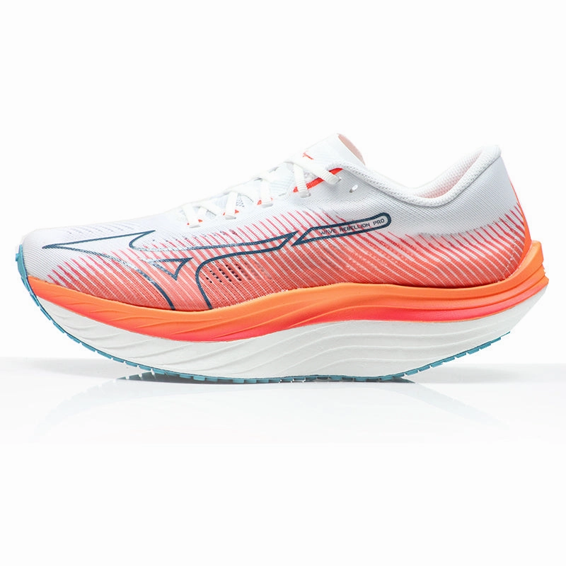 Difference Between Running Shoes And Training Shoes Mizuno Wave Rebellion Pro Men's Running Shoe - White/Silver/Soleil