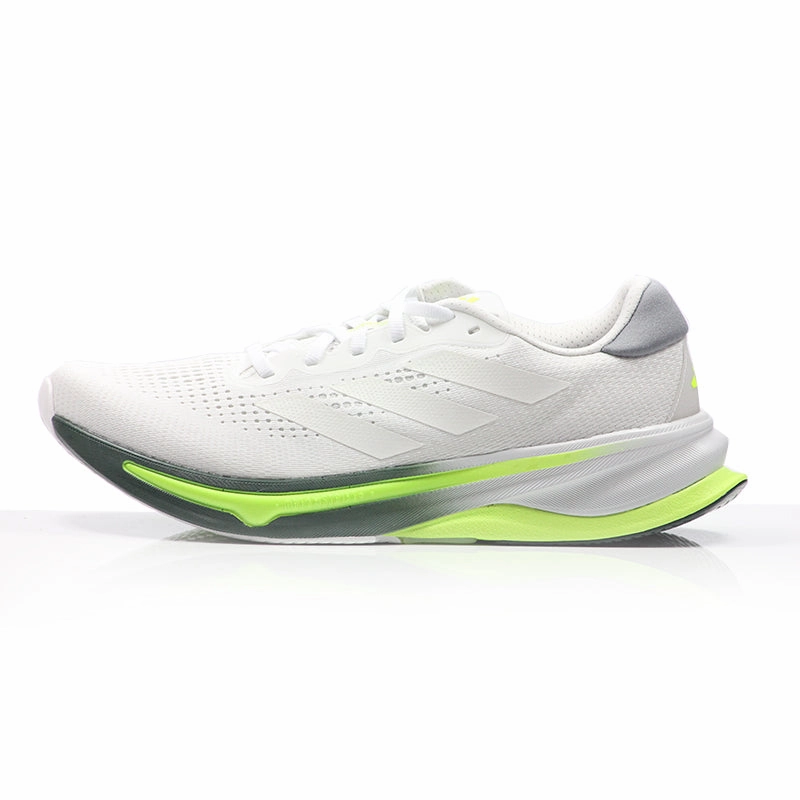 adidas Supernova Solution Men's Running Shoe - White/Zero Metalic/Lucid Lemon Good Shoes For Road Running
