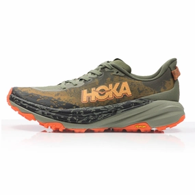 Zoom Running Hoka One One Speedgoat 6 Men's Trail Shoe - Antique Olive/Squash