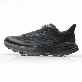 Hoka One One Speedgoat 5 GTX Men's Trail Shoe - Black/Black Running Shoes For Flat And Wide Feet