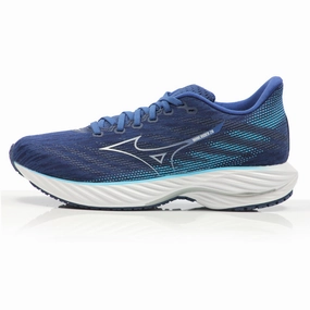 Mizuno Wave Rider 28 Men's Running Shoe - Estate blue/White/River Blue Mid Distance Running Shoes