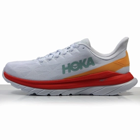 Hoka One One Mach 4 Men's Running Shoe - White/Fiesta Top-rated Running Shoes On Amazon Right Now