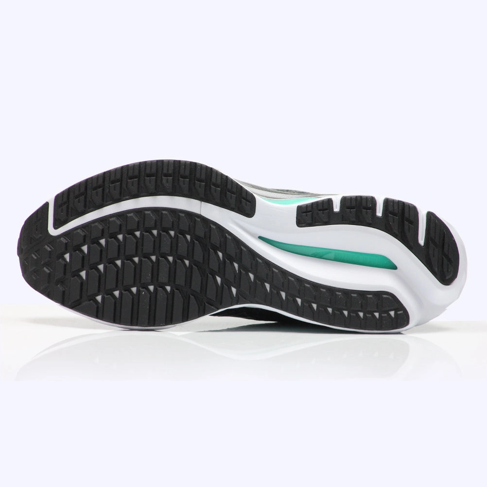 Mizuno Wave Inspire 19 Men's Running Shoe - Black/Metallic Gray/Biscay Green Best Minimalist Running Shoes