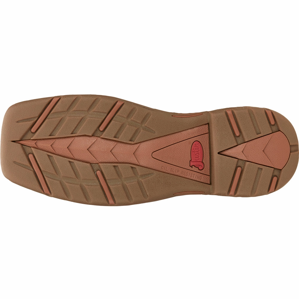 Rush 11 Inch Square Toe Western Work Boots Brown Square Toe Boots