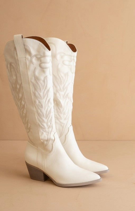 Samara Western White Cowboy Boots Walking Boots Medical