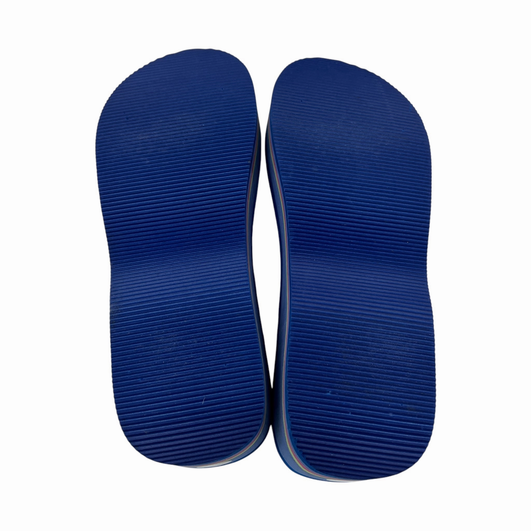 SANDALS FLIP FLOPS by CHARLOTTE In BLUE, Size: 8 Fabric Flip Flops