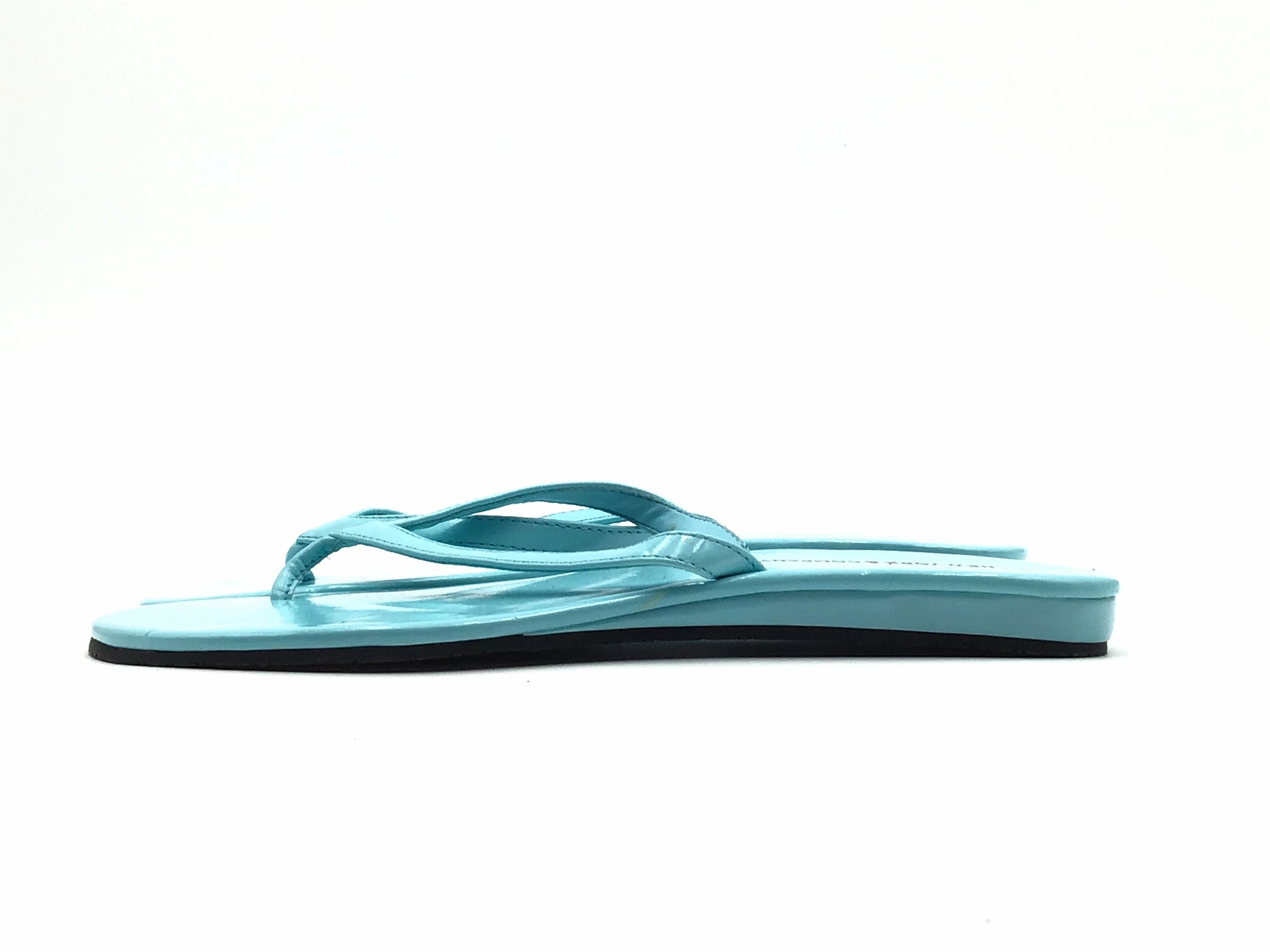 Studed Flip Flops Sandals Flip Flops By New York And Co In Blue, Size: 7