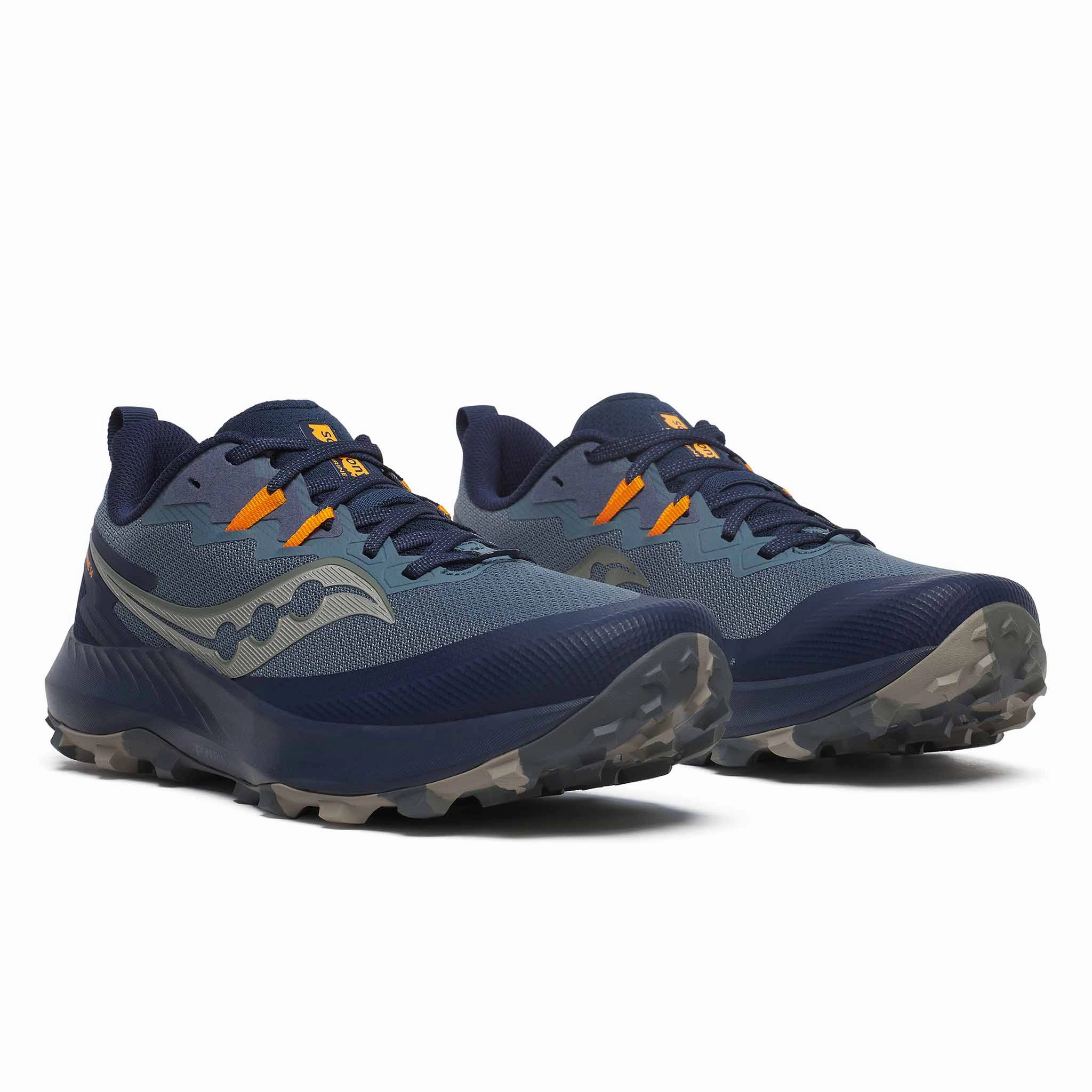Saucony | Men's Peregrine 14 Running Shoes - Dusk/Navy Birch Trail Shoes