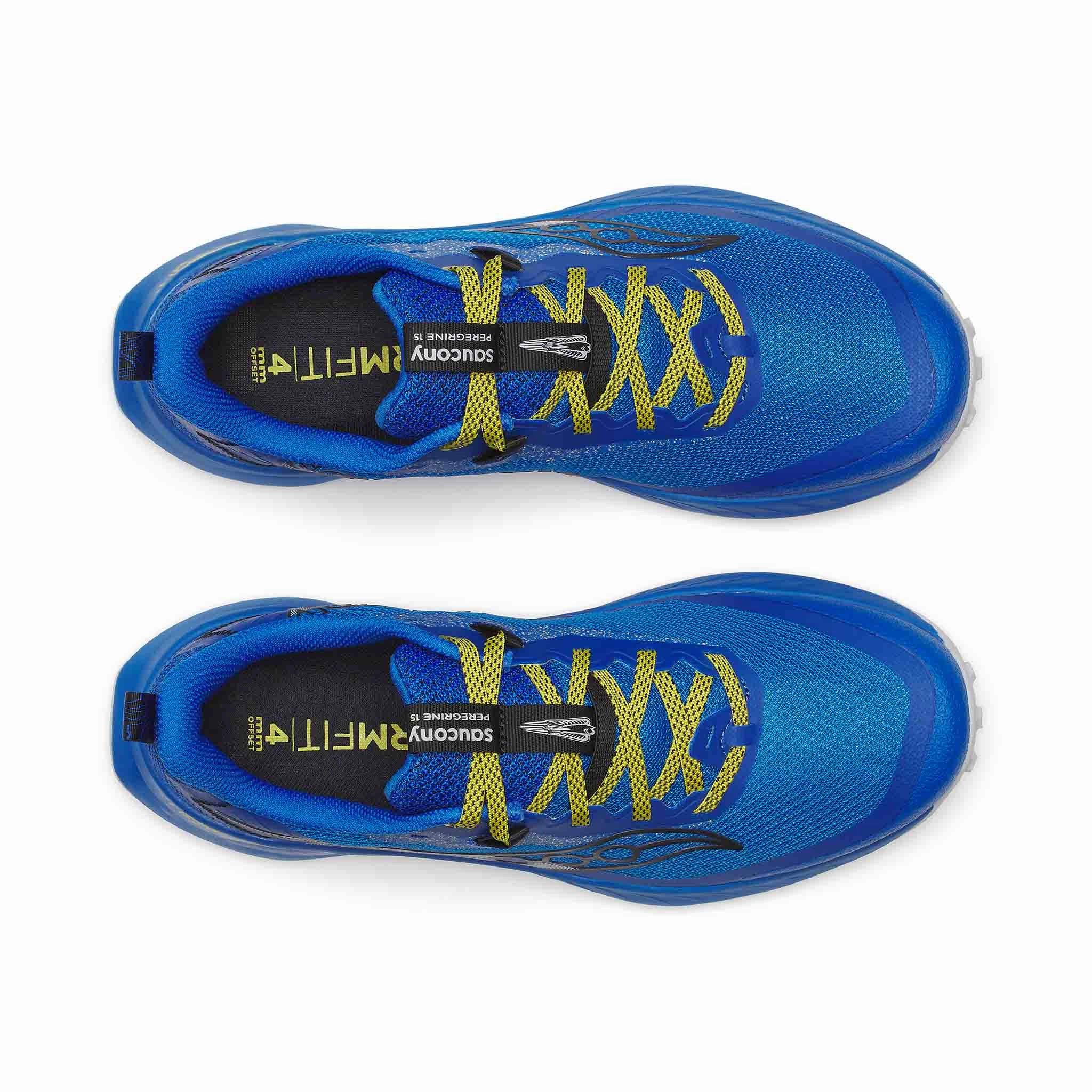 Saucony | Men's Peregrine 15 Running Shoes - Skydiver/Pickle Best Grip Trail Shoes