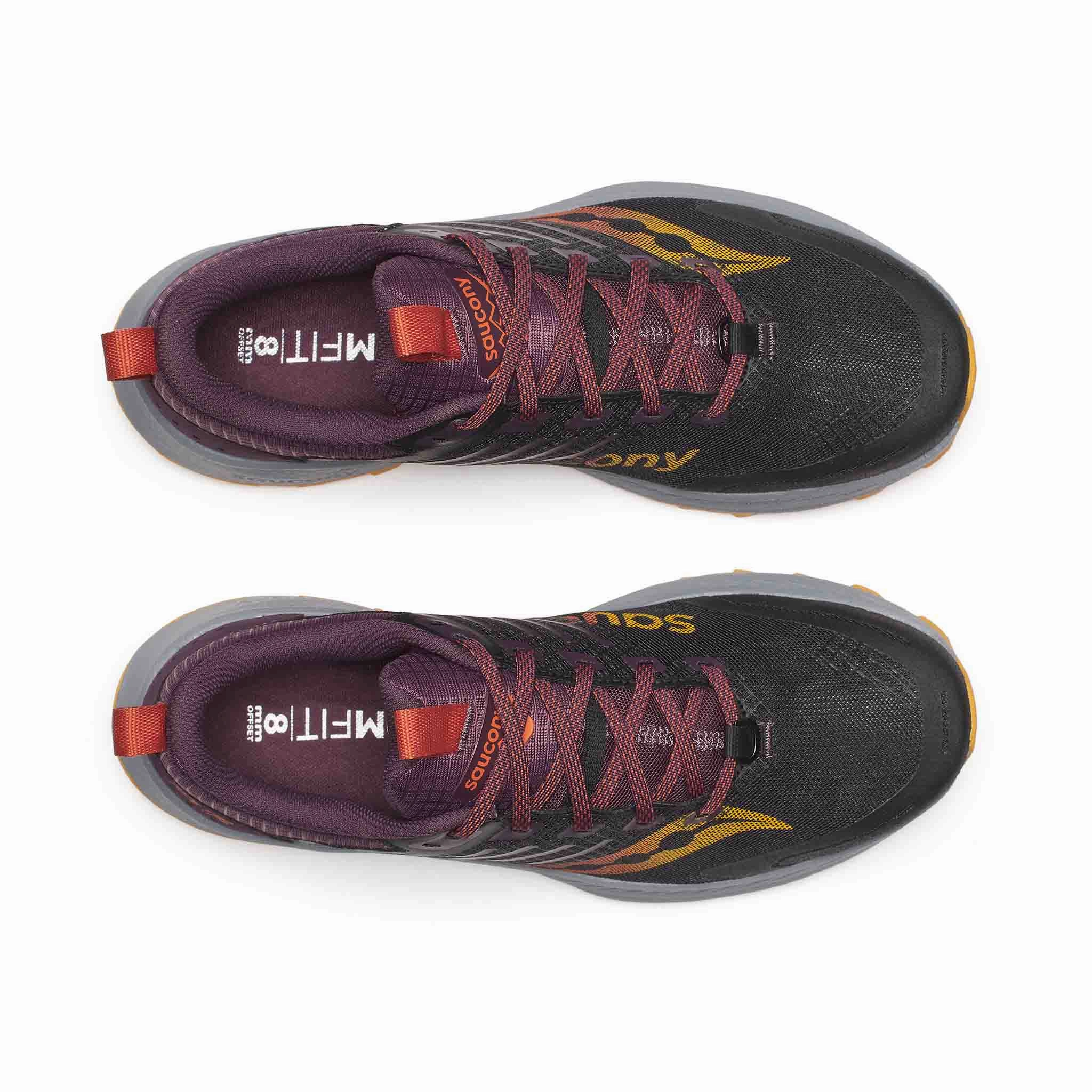 Saucony | Men's Ride TR2 Running Shoes - Black/Autumn Foot Shaped Trail Running Shoes