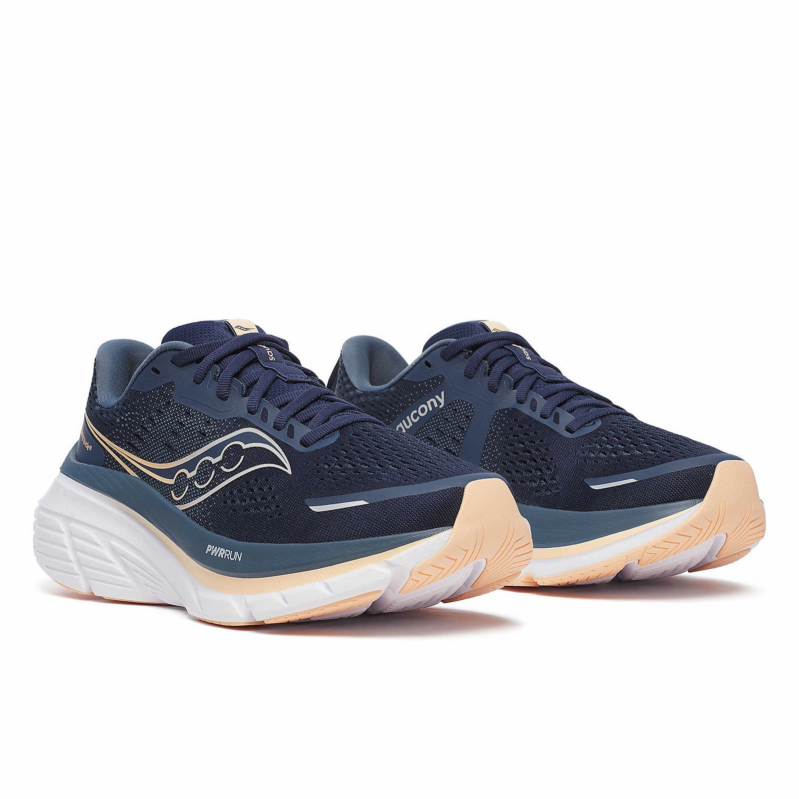 Saucony Women's Guide 18- Navy/Apricot (S10998-162) Best Super Trainer Shoes 2025
