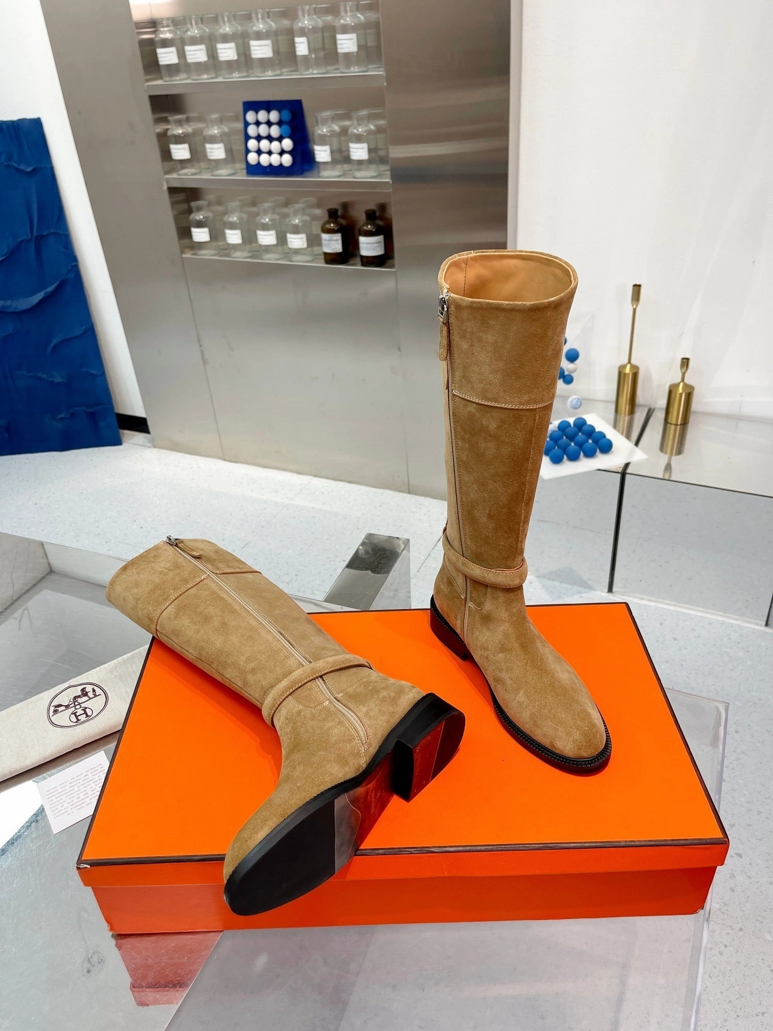 SE1239 H High Boots / Size5-10 Brown Lace Up Boots