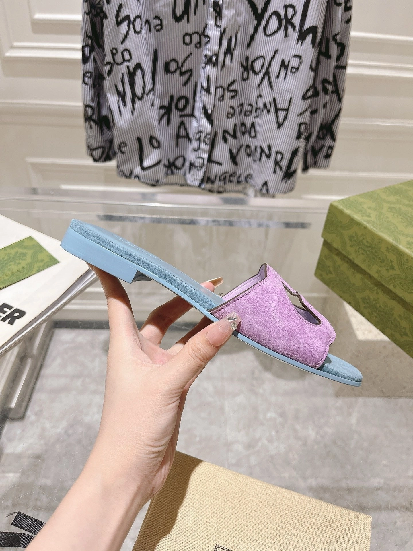 SE1394 GC Silde Sandals / Size5-11 Night Slippers