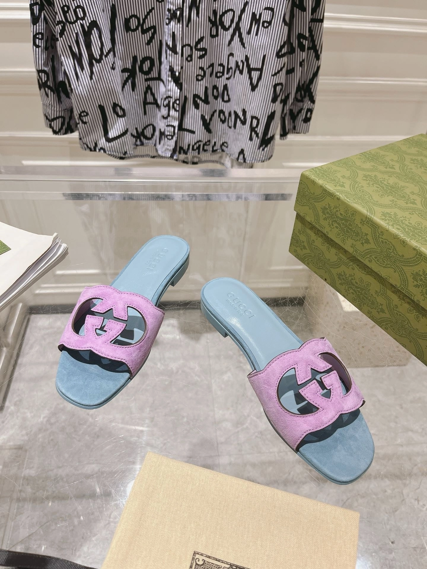 SE1394 GC Silde Sandals / Size5-11 Toe Slippers Canyaon