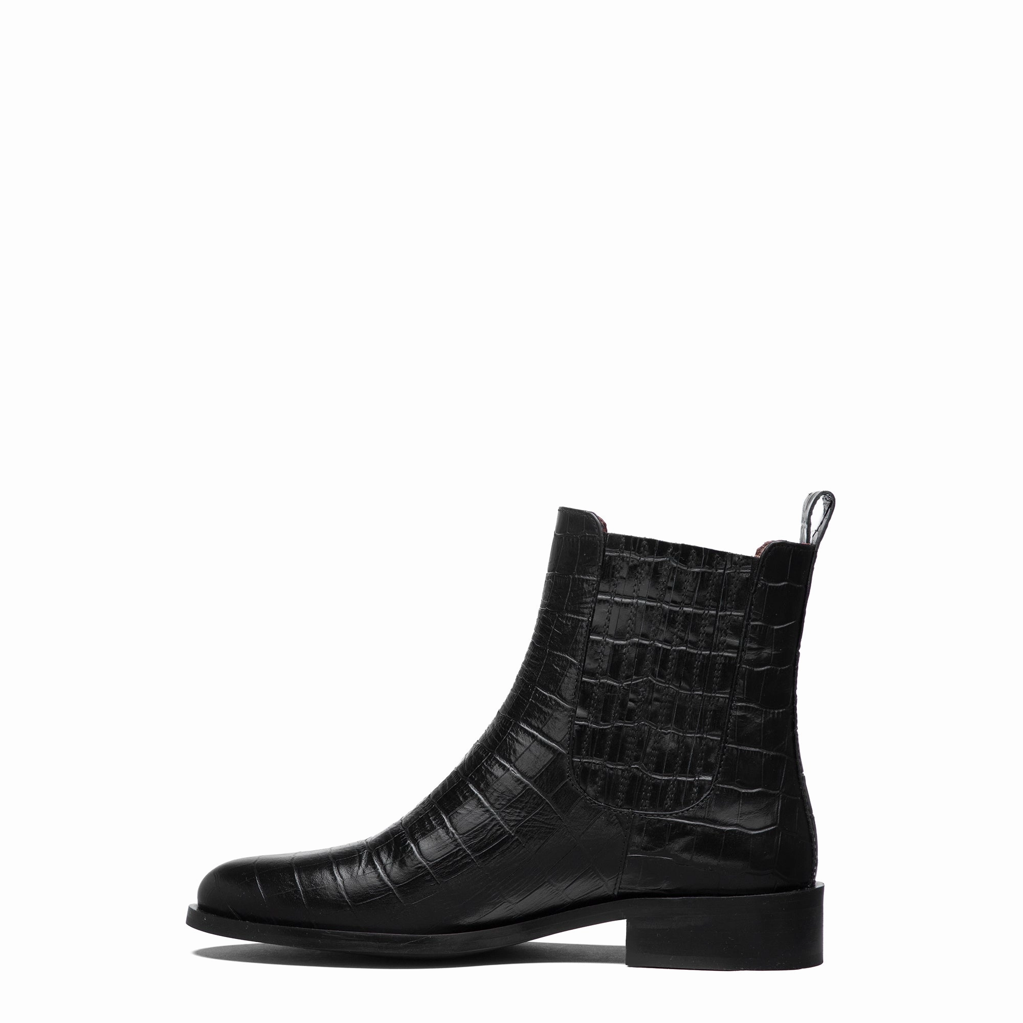 Vendme Chey Croco Black Calfskin Leather Chelsea Boots Chelsea Boots Pattern