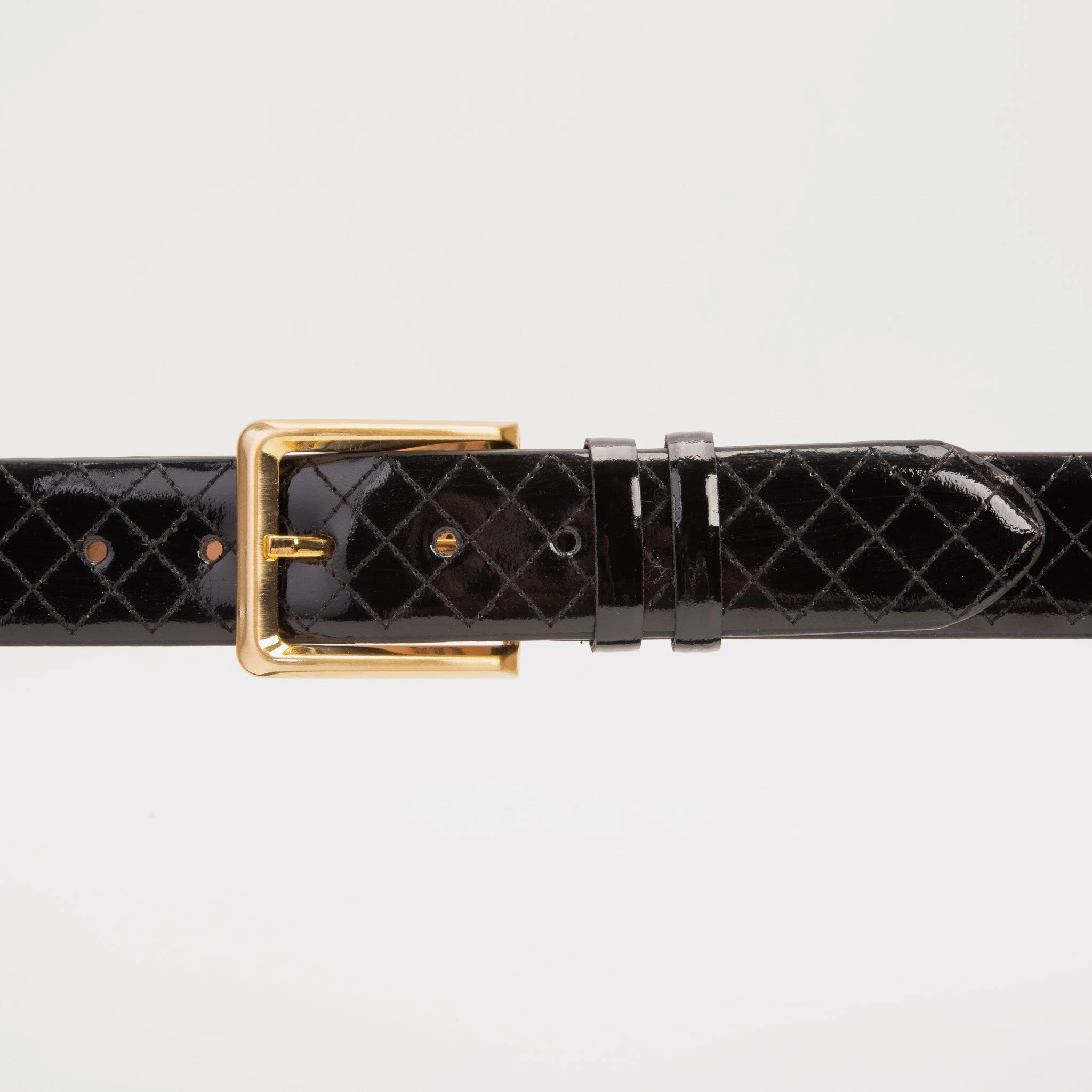 The Prestige Black Leather Belt Pointed Toe Heel Boots