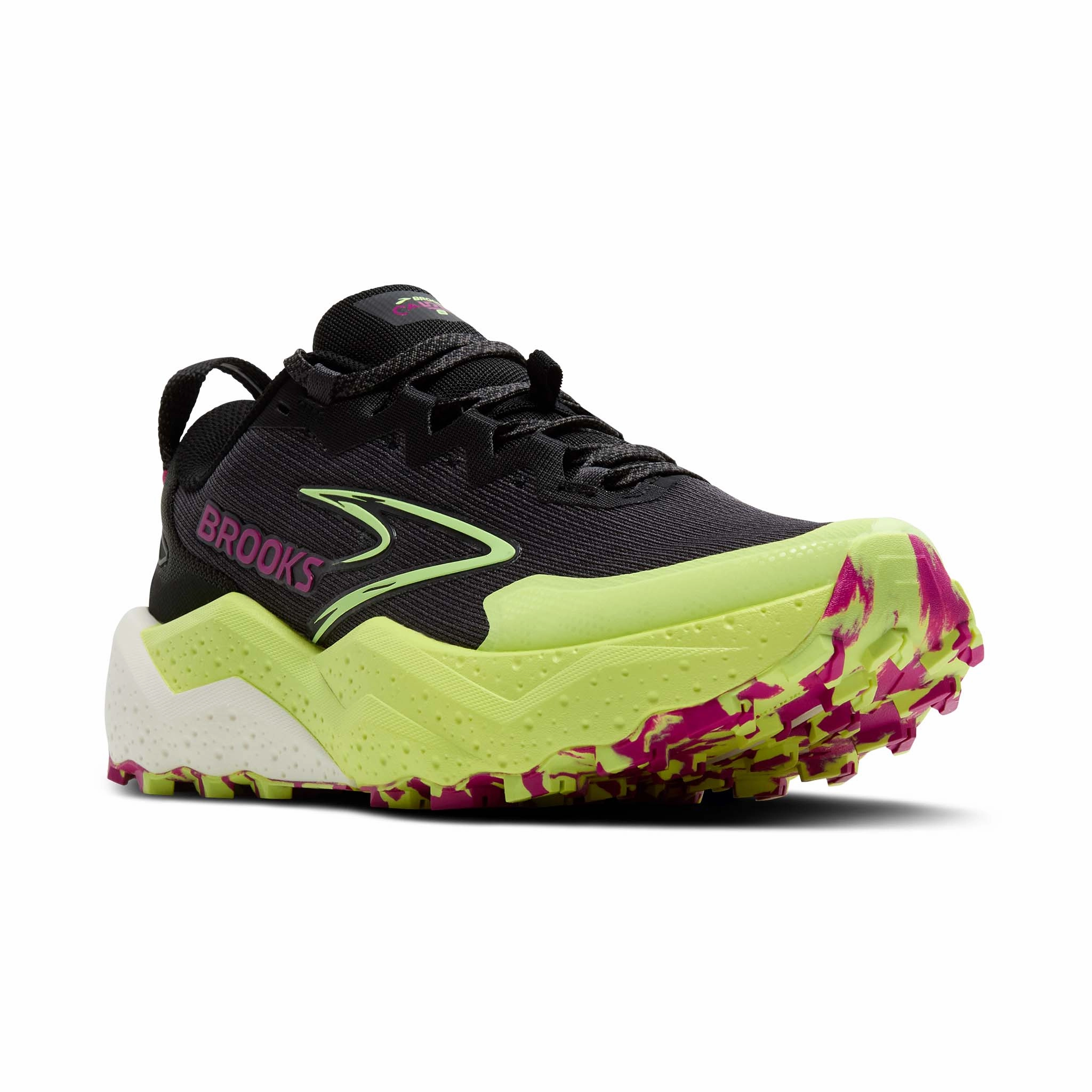 Shoe Trailer Brooks | Women's Caldera 8 Running Shoes - Grey/Black/Lime