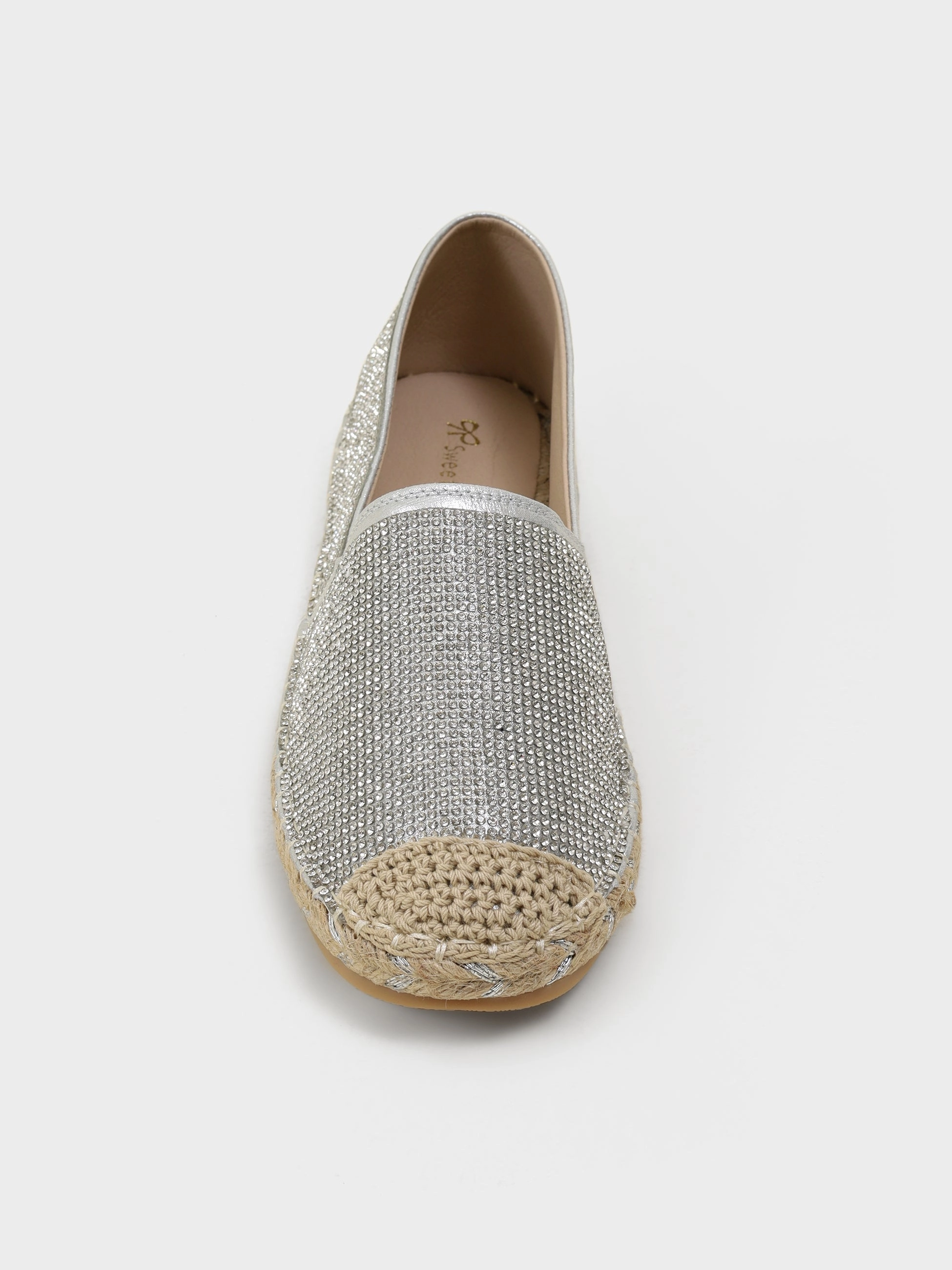 Serena Bling Jute Espadrilles Horsebit Driving Loafers