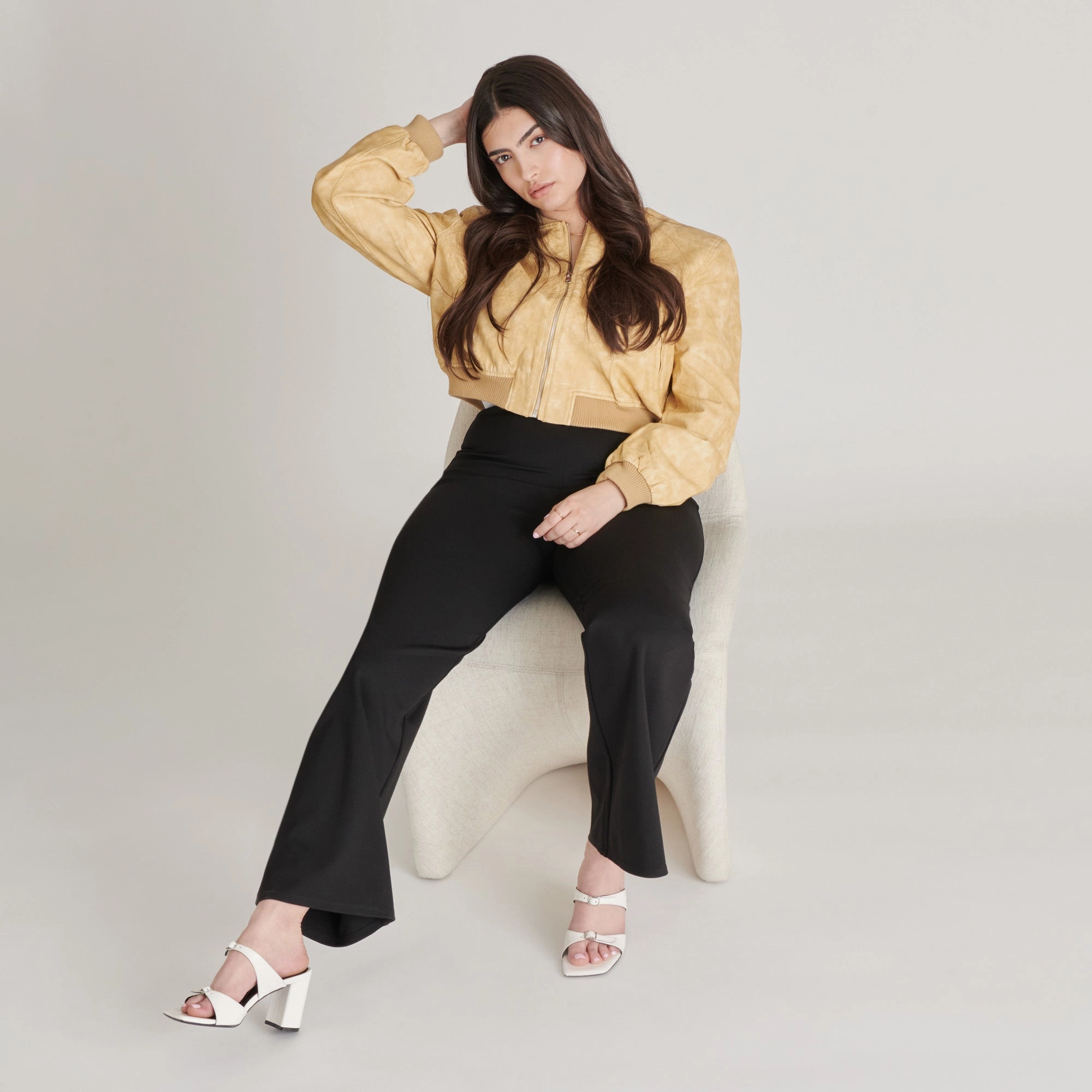 SHANE HEELS OFF WHITE CRINKLE PATENT Suede Ankle Boots Heel