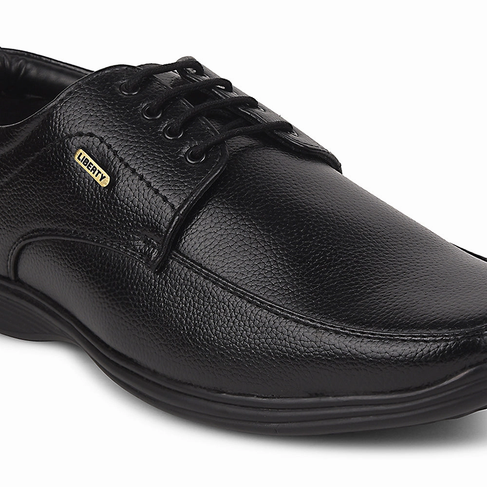 Soho Lace Up Jazz Shoe Fortune Black Formal Lacing Derby Shoes For Men R573-05 By Liberty