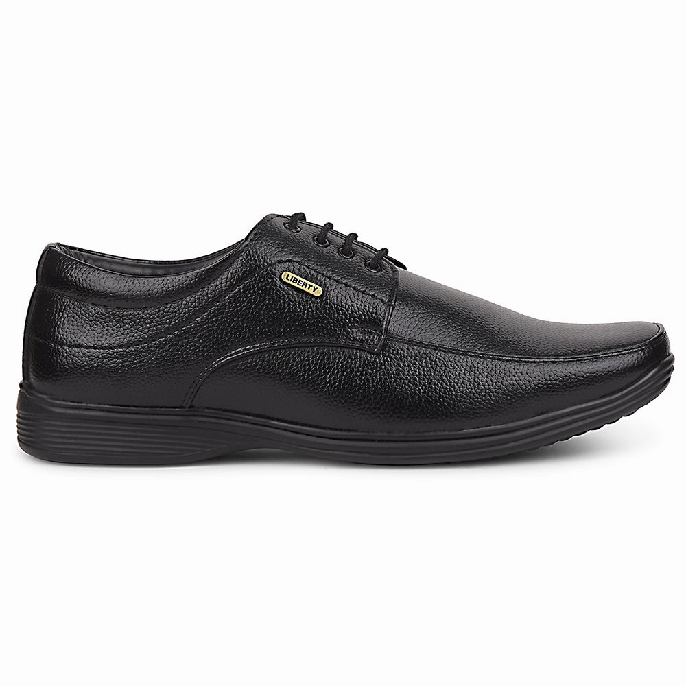 Fortune Black Formal Lacing Derby Shoes For Men R573-05 By Liberty Roper Lace Up Shoes