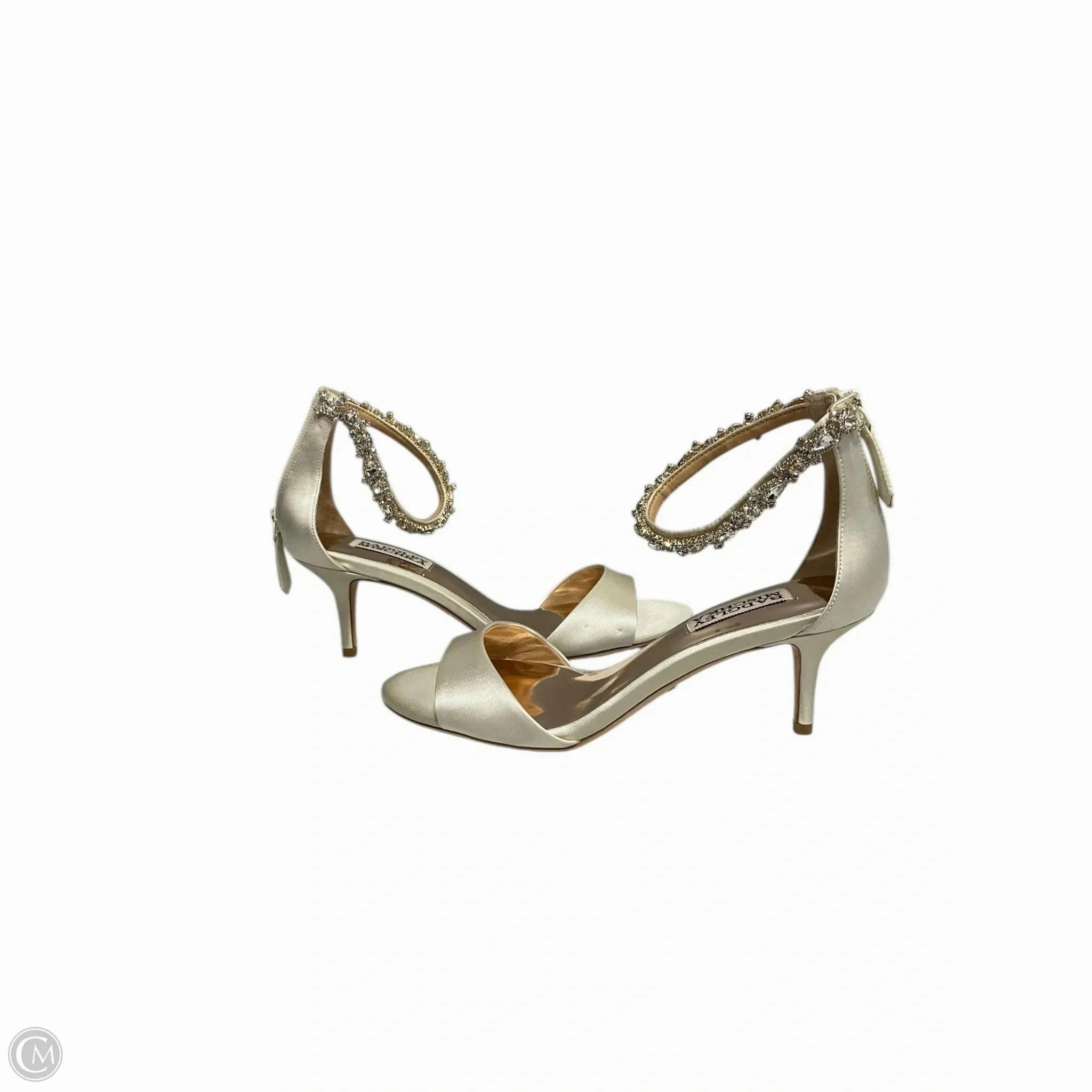 Gold Shoes Heels Shoes Heels Kitten By Badgley Mischka In Gold, Size: 6.5