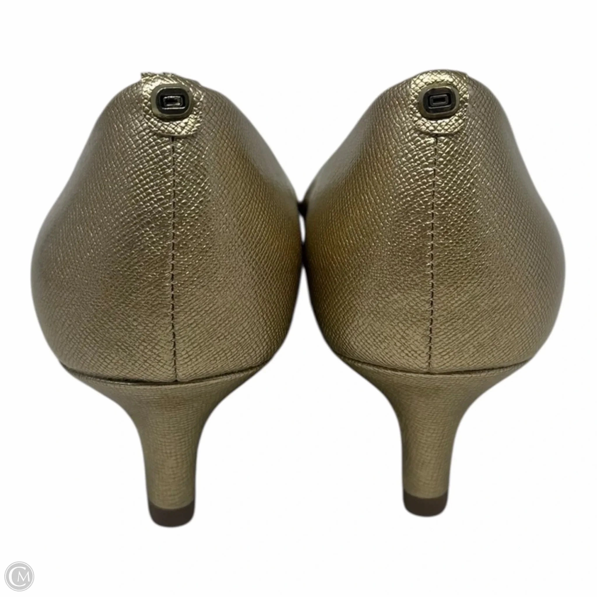 4 Cm High Heels Shoes Heels Kitten By Bandolino In Gold, Size: 10