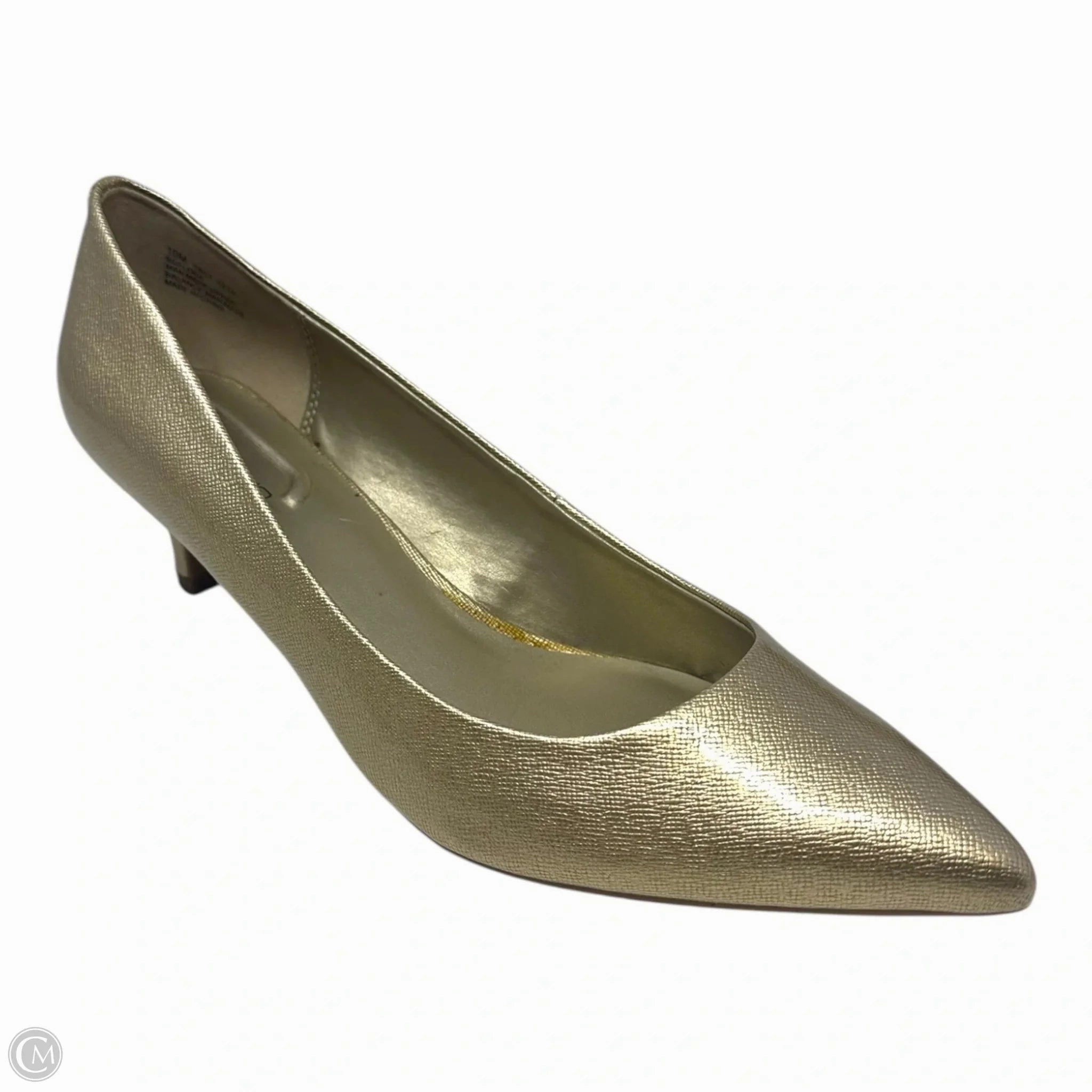 Shoes Heels Kitten By Bandolino In Gold, Size: 10 High Heel Tennis