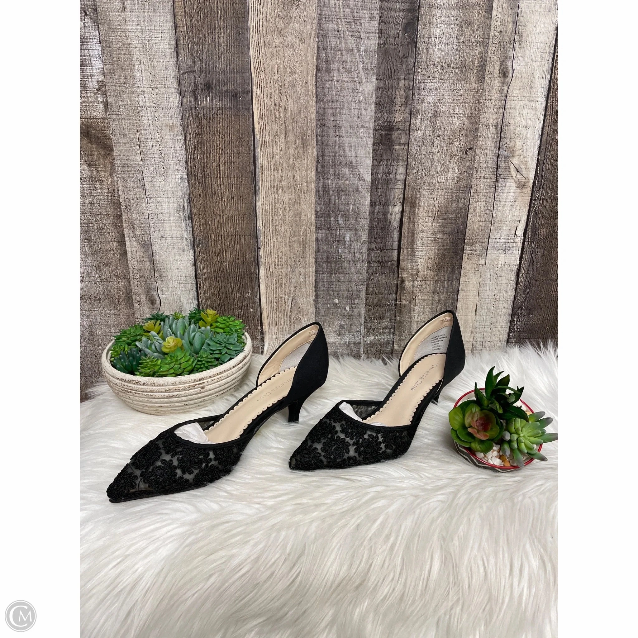 Shoes Heels Kitten By Charter Club In Black, Size: 7.5 High Heels Captions