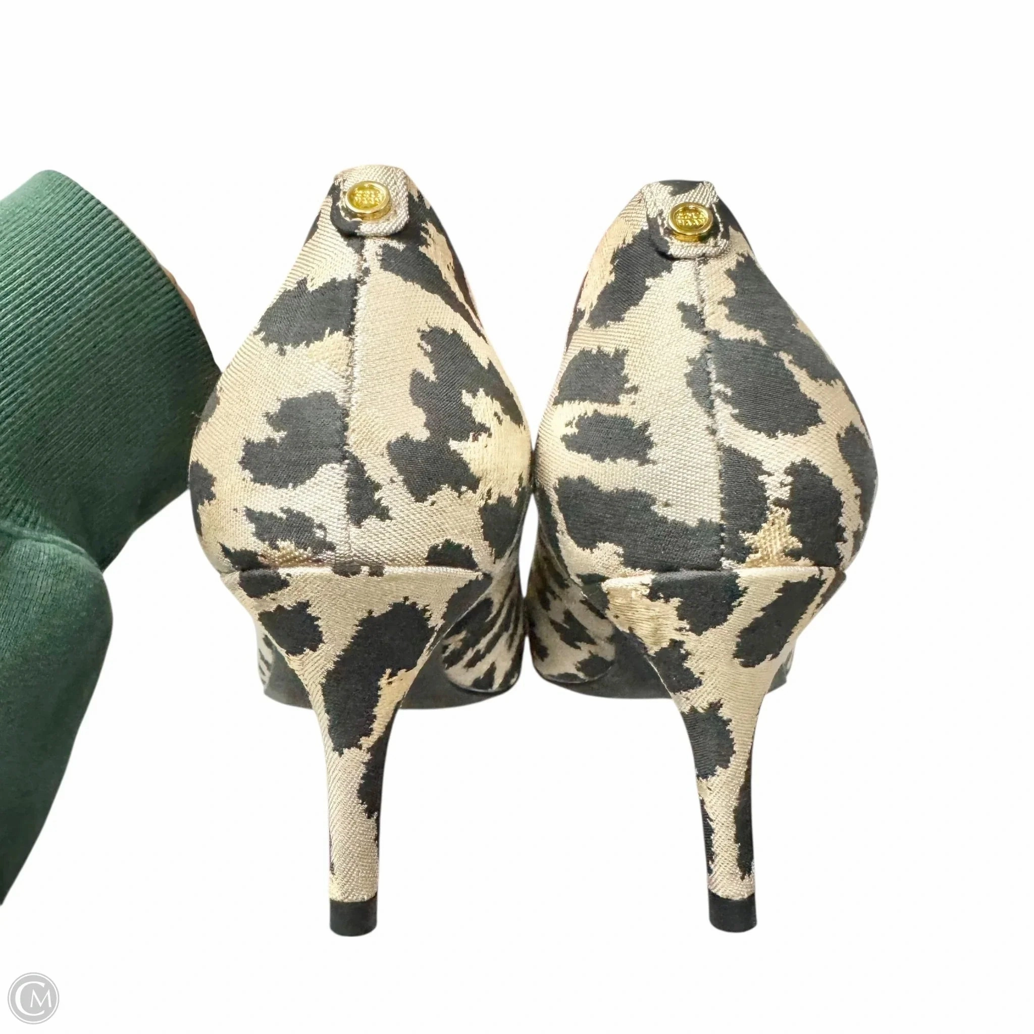 High Heel Wedge Tennis Shoes Shoes Heels Kitten By Cole-haan In Leopard Print, Size: 7