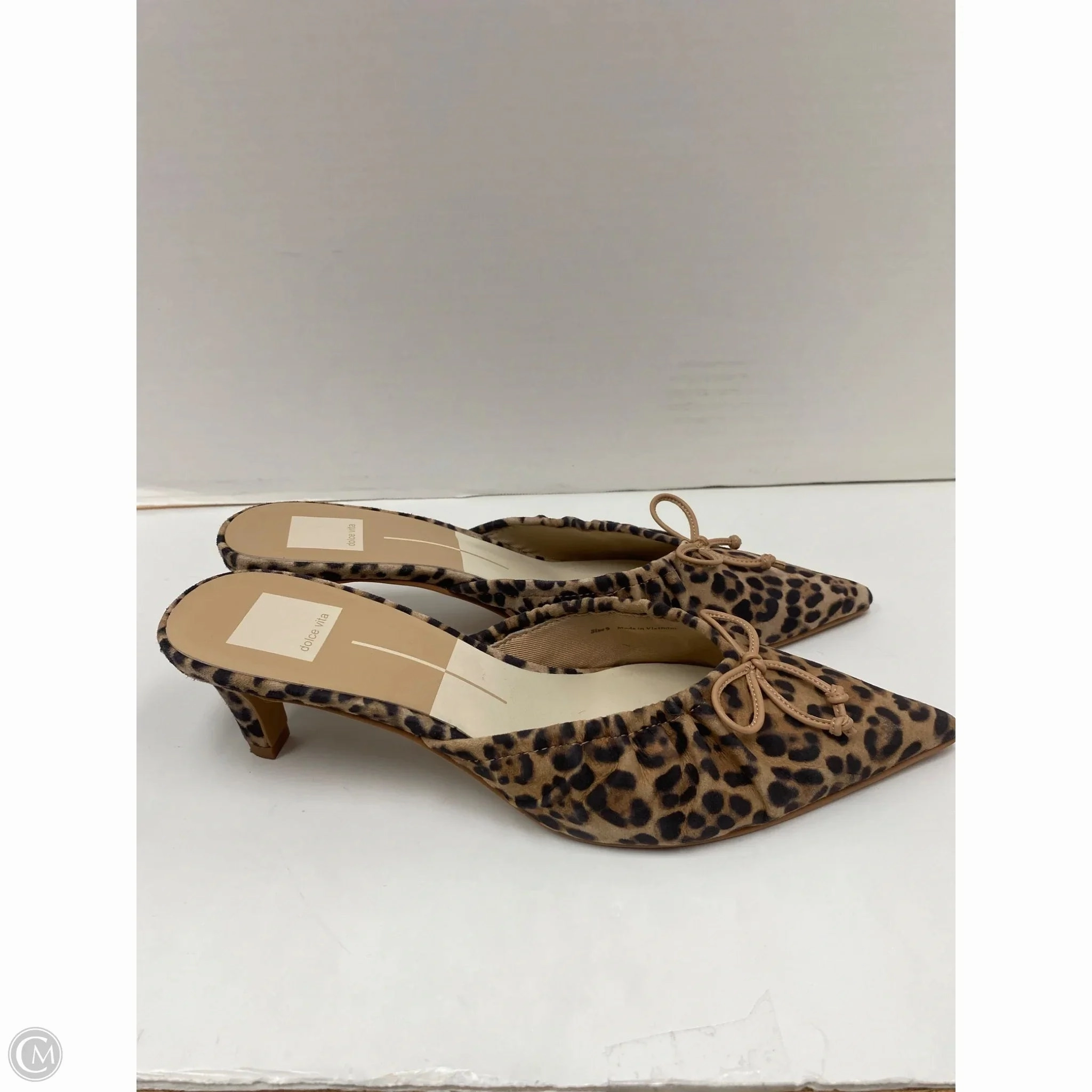 Shoes Heels Kitten By Dolce Vita In Animal Print, Size: 9 Convertible High Heels