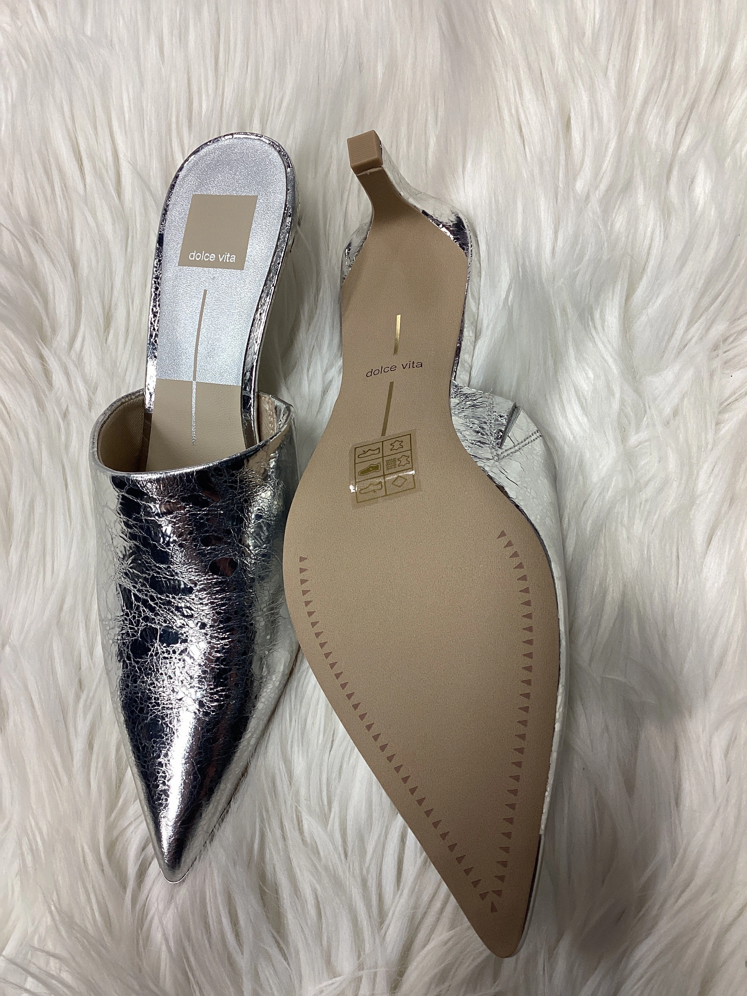 Shoes Heels Kitten By Dolce Vita In Silver, Size:8 Ugg Australia Heel Boots