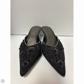 High Heels Mules Shoes Heels Kitten By Fioni In Black, Size: 6