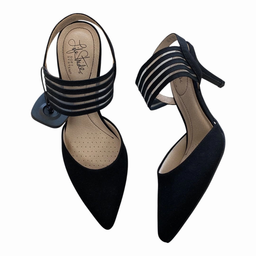 Shoes Heels Kitten By Life Stride In Black, Size:7 High Heels Rockstud