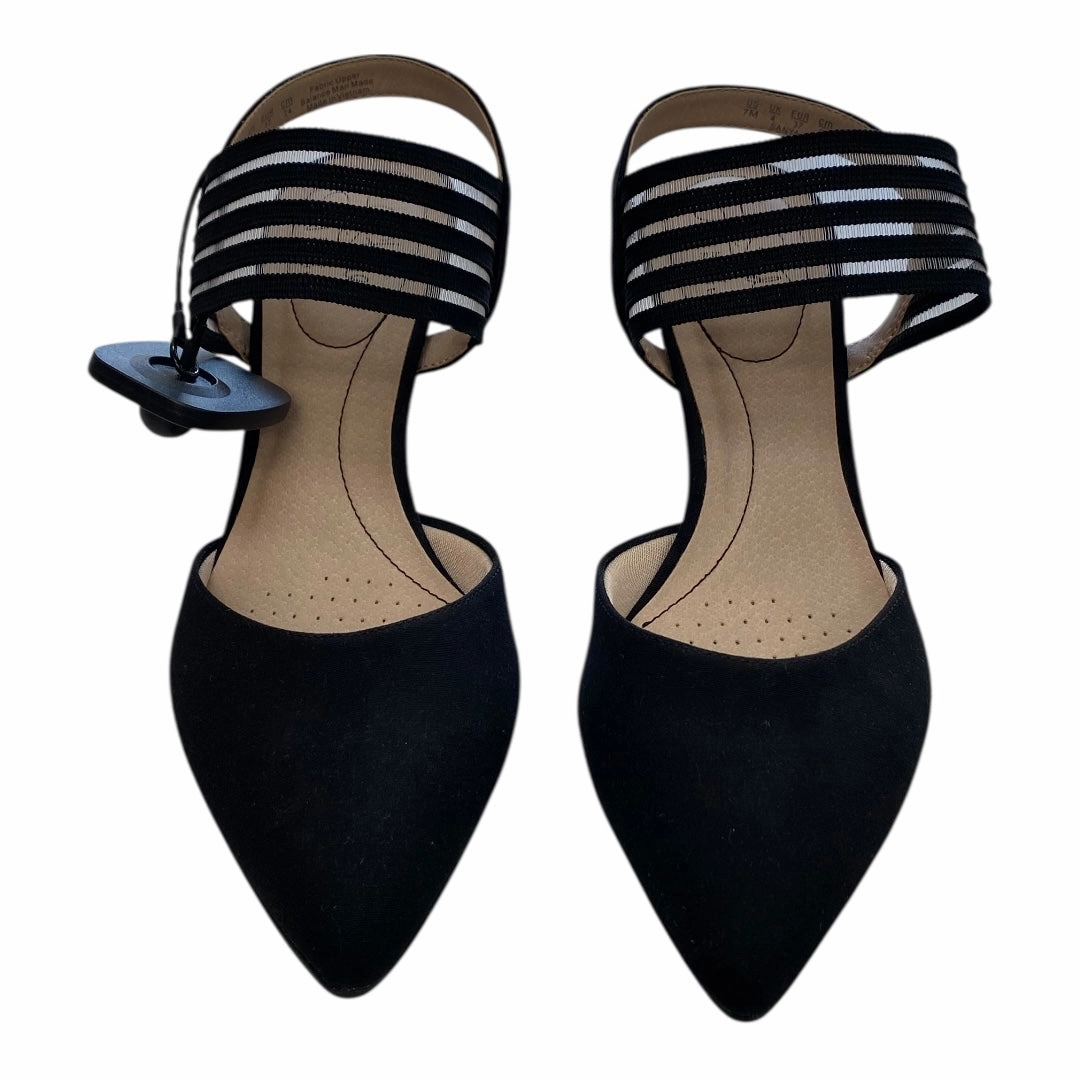 Shoes Heels Kitten By Life Stride In Black, Size:7 High Heels Crossed Legs