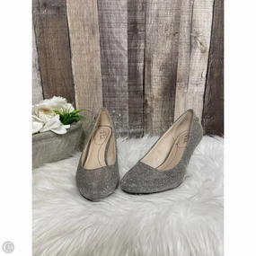 Shoes Heels Kitten By Life Stride In Silver, Size: 6.5 Ivory Peep Toe High Heels