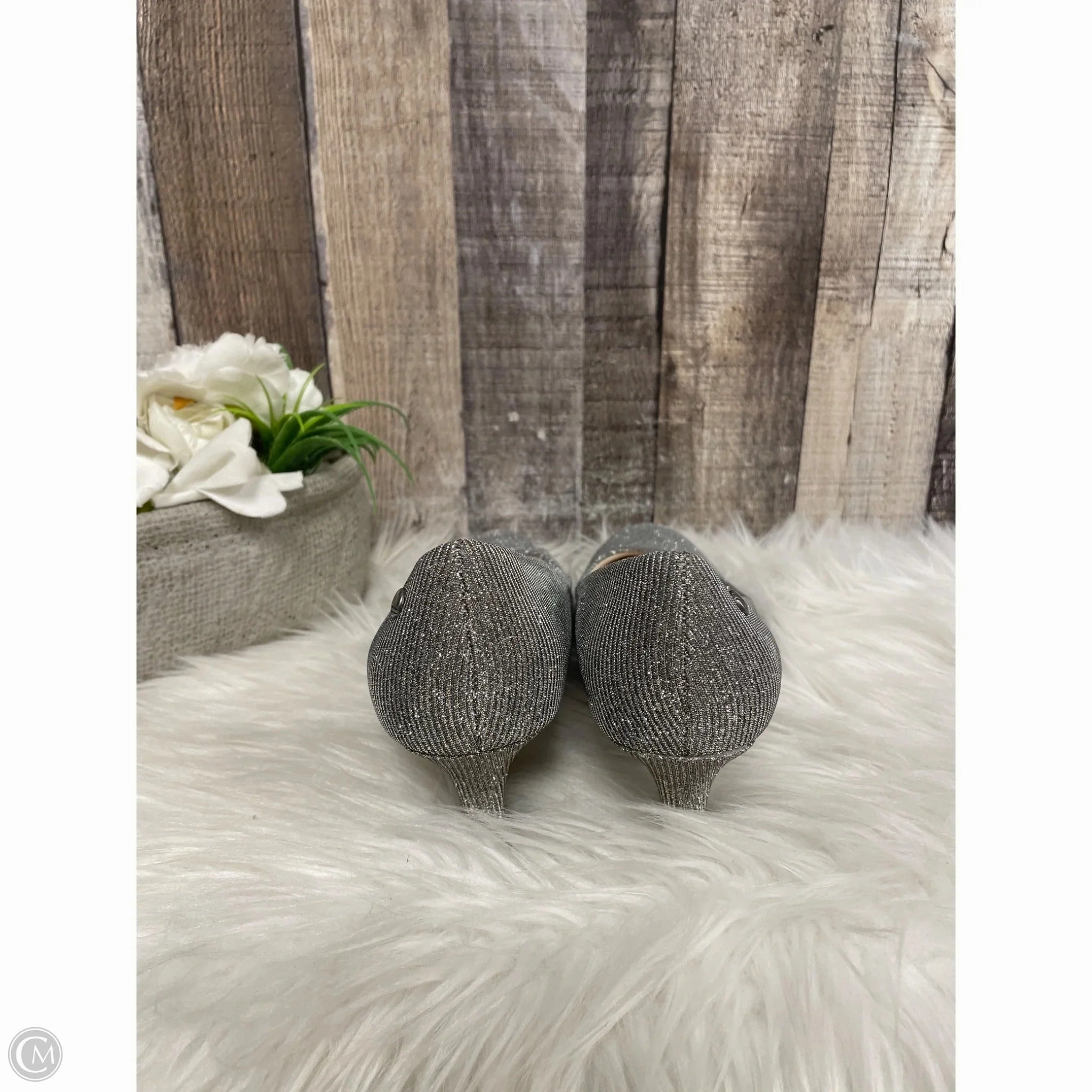 High Heels And Panties Shoes Heels Kitten By Life Stride In Silver, Size: 6.5