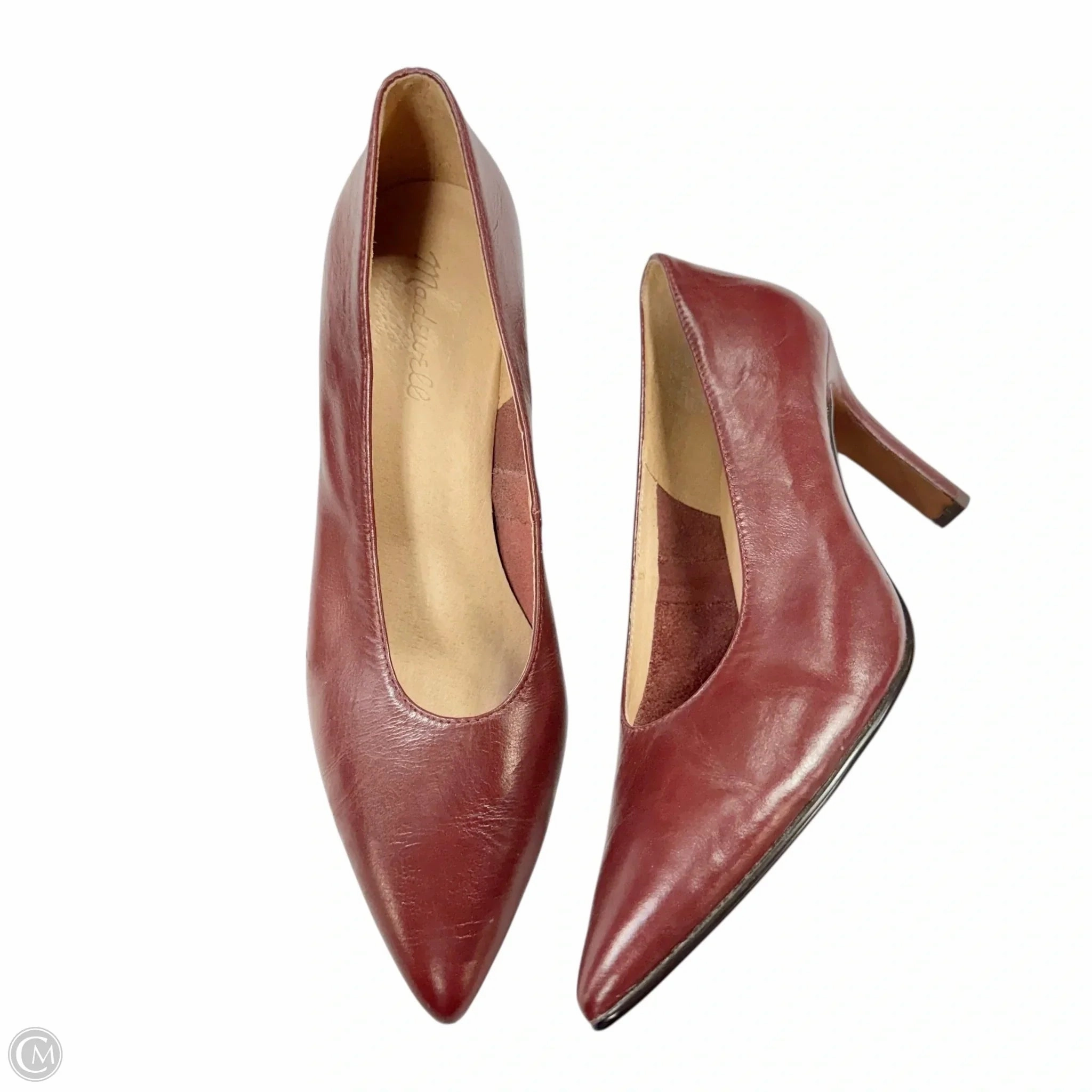 High Heel Court Shoes Shoes Heels Kitten By Madewell In Red, Size: 9.5