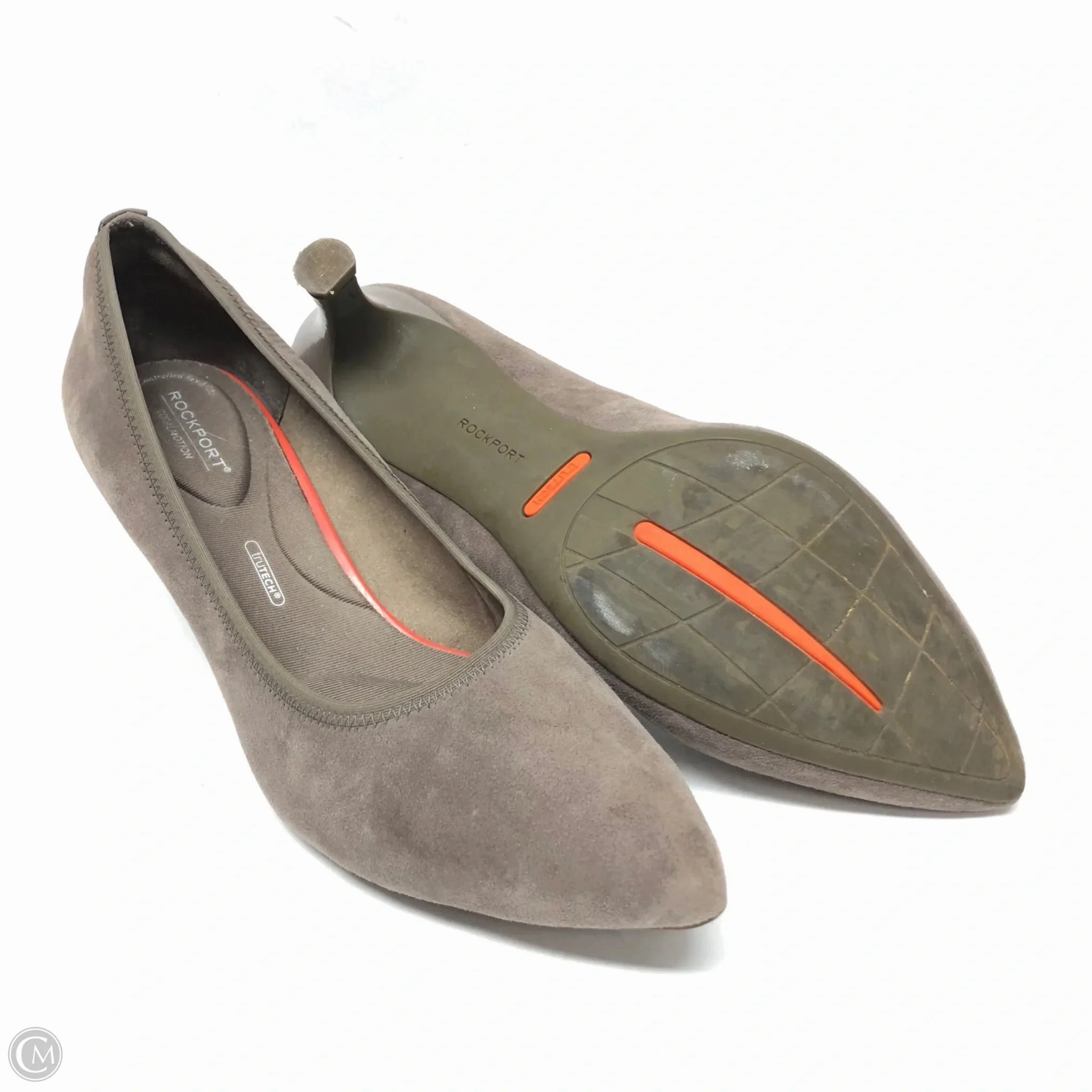 Shoes Heels Kitten By Rockport In Taupe, Size: 10 High Heel Pics