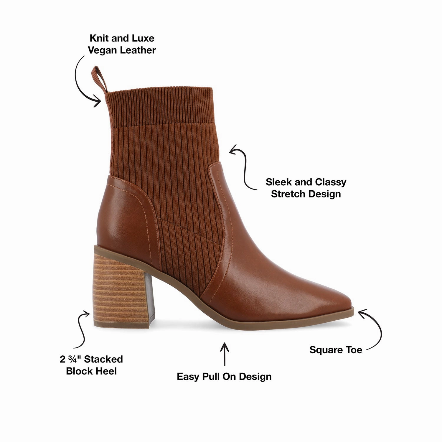 HARLOWE CHELSEA BOOTIES IN WIDE French Chelsea Boots