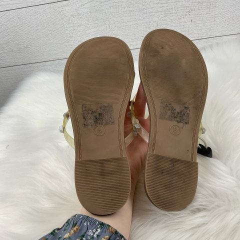 Sole Threads Flip Flops Sandals Flip Flops By A New Day In Tan, Size: 8