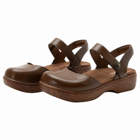 Clogs Reviews Alegria Opal Walnut Leather Shoe (Women's)