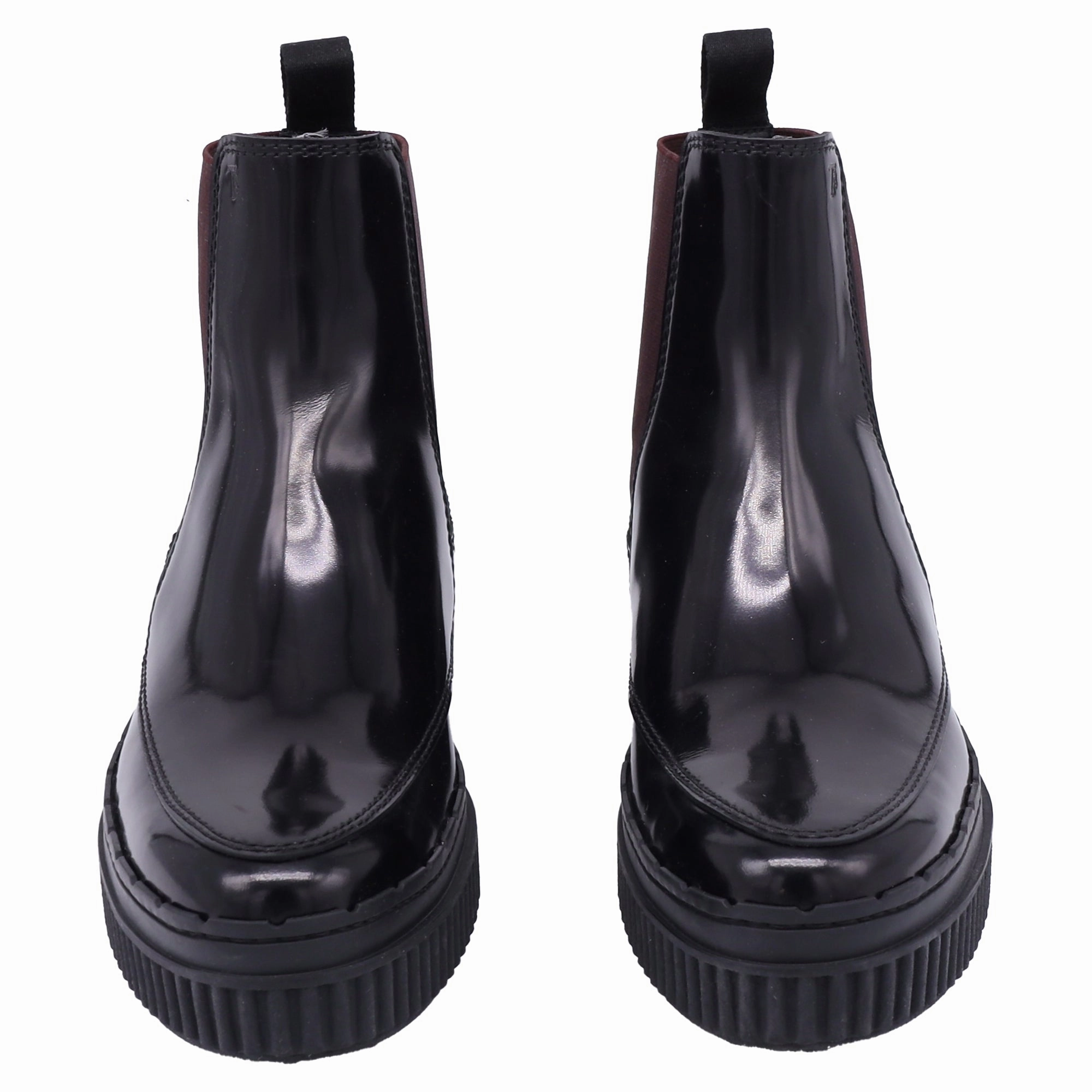 Tod's Chelsea Ankle Boots in Black and Burgundy Leather Marc Fisher Padmia Chelsea Boots